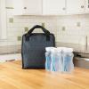 imageDr Browns Fold ampamp Freeze Bottle Tote Travel Baby Bottle Insulated Cooler Bag Store Up to 6 Baby Bottles Geometric Multicolor BPA FreeBlack