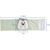 imageDr Browns Infant Gripebelt Heated Belly Band Soothe Babys Tummy with Gentle Warmth and Compression Lamb 0m03m  Infant  Hedgehog