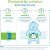 imageDr Browns Infant Gripebelt Heated Belly Band Soothe Babys Tummy with Gentle Warmth and Compression Lamb 0m03m  Infant  Hedgehog