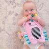 imageDr Browns Infant Gripebelt Heated Belly Band Soothe Babys Tummy with Gentle Warmth and Compression Lamb 0m3m  Pink Monster