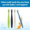 imageDr Browns InfanttoToddler Toothbrush Set Soft ampamp Gentle Manual Toothbrushes for Baby GreenDark BlueEcruBlue BPA Free 03 Years  4Pack4Pack  GreenDark BlueEcruBlue