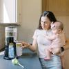 imageDr Browns InstaPrep Warm Water Dispenser to Instantly Prepare Babys Formula BottleLarge Capacity Glass Tank with 3 Temperature SettingsBlueBlack