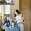 imageDr Browns InstaPrep Warm Water Dispenser to Instantly Prepare Babys Formula BottleLarge Capacity Glass Tank with 3 Temperature SettingsBlueBlack