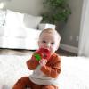 imageDr Browns Learning Loop Baby Teether Ring Multiple Shapes and Textures 100 Silicone BPAFree 3mAquaCool Fruits