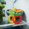 imageDr Browns Learning Loop Baby Teether Ring Multiple Shapes and Textures 100 Silicone BPAFree 3mAquaCool Fruits