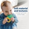 imageDr Browns Learning Loop Baby Teether Ring Multiple Shapes and Textures 100 Silicone BPAFree 3mAquaCool Plants  Value Pack