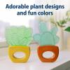 imageDr Browns Learning Loop Baby Teether Ring Multiple Shapes and Textures 100 Silicone BPAFree 3mAquaCool Plants  Value Pack