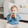 imageDr Browns Learning Loop Baby Teether Ring Multiple Shapes and Textures 100 Silicone BPAFree 3mAquaCool Plants  Value Pack
