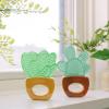imageDr Browns Learning Loop Baby Teether Ring Multiple Shapes and Textures 100 Silicone BPAFree 3mAquaCool Plants  Value Pack