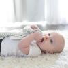 imageDr Browns Lovey Blanket with Beaded Teether Ring and HappyPaci 100 Silicone OnePiece Pacifier Soothing Security Blanket Set for Baby Peach Suns 0mGray Blanket Set with Teether  HappyPaci