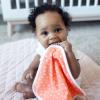 imageDr Browns Lovey Blanket with Beaded Teether Ring and HappyPaci 100 Silicone OnePiece Pacifier Soothing Security Blanket Set for Baby Peach Suns 0mPeach Blanket Set with Teether  HappyPaci