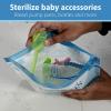 imageDr Browns Microwave Steam Sterilizer Bags for Baby Bottles Pacifiers Pump Parts and Accessories Travel Baby Bottle Sterilizer 30 Uses per Bag 5 Count Pack of 1