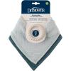 imageDr Browns Muslin Bandana Bibs with SnapOn Removable Beaded TeetherLight BlueTeal