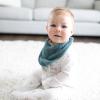 imageDr Browns Muslin Bandana Bibs with SnapOn Removable Beaded TeetherLight BlueTeal