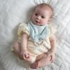 imageDr Browns Muslin Bandana Bibs with SnapOn Removable Beaded TeetherLight BlueTeal