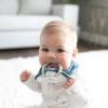 imageDr Browns Muslin Bandana Bibs with SnapOn Removable Beaded TeetherLight BlueTeal