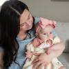 imageDr Browns Muslin Bandana Bibs with SnapOn Removable Beaded TeetherPinkCream