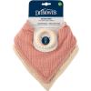 imageDr Browns Muslin Bandana Bibs with SnapOn Removable Beaded TeetherPinkCream