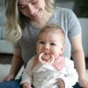 imageDr Browns Muslin Bandana Bibs with SnapOn Removable Beaded TeetherPinkCream