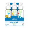 imageDr Browns Natural Flow AntiColic OptionsNarrow 8oz250mL Baby Bottle  Lovey Gift Set with Level 1 Slow Flow Nipples PinkClear
