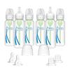 imageDr Browns Natural Flow AntiColic OptionsNarrow 8oz250mL Baby Bottle  Lovey Gift Set with Level 1 Slow Flow Nipples PinkClear