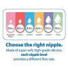 imageDr Browns Natural Flow AntiColic OptionsNarrow 8oz250mL Baby Bottle  Lovey Gift Set with Level 1 Slow Flow Nipples PinkClear