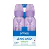 imageDr Browns Natural Flow AntiColic OptionsNarrow 8oz250mL Baby Bottle  Lovey Gift Set with Level 1 Slow Flow Nipples PinkLavender  Clear