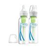imageDr Browns Natural Flow AntiColic OptionsNarrow 8oz250mL Baby Bottle  Lovey Gift Set with Level 1 Slow Flow Nipples PinkPink  Clear