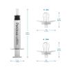 imageDr Browns Pacidose Pacifier and Liquid Baby Medicine Dispenser with Oral Syringe and Two Sizes of Pacifier Bulbs  06m and 618m2 Count Pack of 1