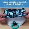 imageDr Browns Super Soft ampamp Absorbent Baby Bandana Bib with SnapOn Teether 3m 2PackArrows  Herringbone