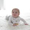 imageDr Browns Super Soft ampamp Absorbent Baby Bandana Bib with SnapOn Teether 3m 2PackBees  Honeycomb