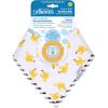 imageDr Browns Super Soft ampamp Absorbent Baby Bandana Bib with SnapOn Teether 3m 2PackBlack Stripes  Bananas