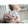imageDr Browns Super Soft ampamp Absorbent Baby Bandana Bib with SnapOn Teether 3m 2PackBlack Stripes  Bananas