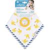 imageDr Browns Super Soft ampamp Absorbent Baby Bandana Bib with SnapOn Teether 3m 2PackNavy Stripes  Bananas