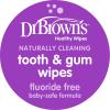 imageDr Browns Tooth and Gum Wipes 30 Count 3Pack1 Pack  Grape