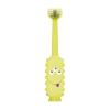 imageDr Browns ToothScrubber Toothbrush ThreeSided Toddler Training Toothbrush for Ages 14 Years with Suction Cup Base and Color Changing Bristles1 Pack  Green Monster