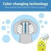 imageDr Browns ToothScrubber Toothbrush ThreeSided Toddler Training Toothbrush for Ages 14 Years with Suction Cup Base and Color Changing Bristles1 Pack  Green Monster