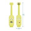 imageDr Browns ToothScrubber Toothbrush ThreeSided Toddler Training Toothbrush for Ages 14 Years with Suction Cup Base and Color Changing Bristles1 Pack  Green Monster