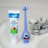 imageDr Browns ToothScrubber Toothbrush ThreeSided Toddler Training Toothbrush for Ages 14 Years with Suction Cup Base and Color Changing Bristles1 Pack  Purple Monster