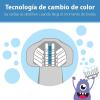 imageDr Browns ToothScrubber Toothbrush ThreeSided Toddler Training Toothbrush for Ages 14 Years with Suction Cup Base and Color Changing Bristles1 Pack  Purple Monster