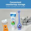 imageDr Browns ToothScrubber Toothbrush ThreeSided Toddler Training Toothbrush for Ages 14 Years with Suction Cup Base and Color Changing Bristles2 Pack  Toddler Toothscrubber Set With Strawberry Toothpaste