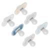 imageDr Browns Advantage OnePiece Silicone Baby Pacifier Fully Symmetrical Soother BlueBlueGrayGreenGrayTan 06m BPA Free 6 Pack6 Pack  BlueBlueGrayGreenGrayTan