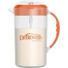 imageDr Browns Baby Formula Mixing Pitcher with Adjustable Stopper Locking Lid ampamp No Drip Spout Orange BPA Free 36oz 1 PackOrange