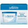 imageDr Browns Microwave Steam Sterilizer Bags for Baby Bottles Pacifiers Pump Parts and Accessories Travel Baby Bottle Sterilizer 30 Uses per Bag 5 Count Pack of 1