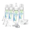 imageDr Browns Natural Flow AntiColic Options Narrow Breast to Bottle Pump ampamp Store Feeding Set with Slow Flow Nipples Baby Travel Caps and 100 Silicone HappyPaci OnePiece Pacifier BlueClear  Breast to Bottle Feeding Set