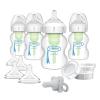 imageDr Browns Natural Flow AntiColic Options WideNeck Bottle Essentials Gift Set with BreastLike Nipple100 Silicone HappyPaci Pacifier and Baby Bottle Travel CapsBreasttoBottle Feeding Set