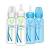 imageDr Browns Natural Flow AntiColic OptionsNarrow 8oz250mL Baby Bottle  Lovey Gift Set with Level 1 Slow Flow Nipples PinkBlue  8oz