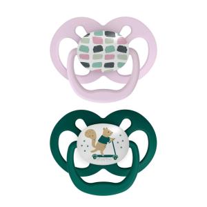 imageDr Browns Advantage GlowintheDark Baby Pacifier Fully Symmetrical Soother with Soft Silicone Bulb Skateboard SnailBlue Nature 618m BPA Free 4 Pack2 Pack  Scooter Squirrel