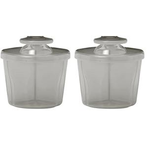 imageDr Browns Baby Formula Dispenser with SnapOn Lid for OntheGo FeedingsMilk Powder Dispenser for Traveling with InfantBlue2 Pack  Formula Dispenser  Gray