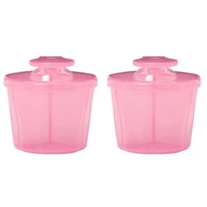 imageDr Browns Baby Formula Dispenser with SnapOn Lid for OntheGo FeedingsMilk Powder Dispenser for Traveling with InfantBlue2 Pack  Formula Dispenser  Pink